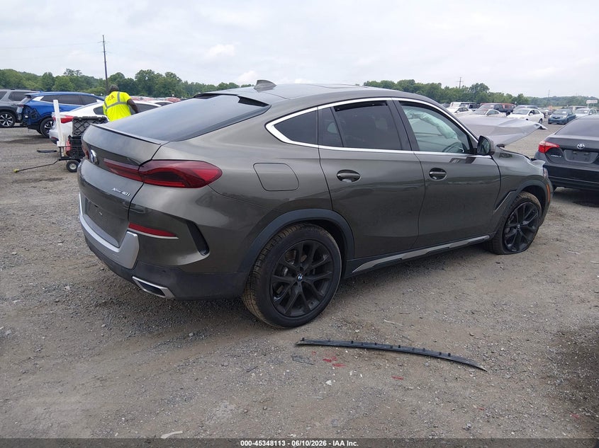 2021 BMW X6 VIN 5UXCY6C01M9G93104 IAAI salvage auction — FRONT END, Salvage - Greater Than 75% (Maryland), sold $20,750 on 2026-07-13 (photo 4)