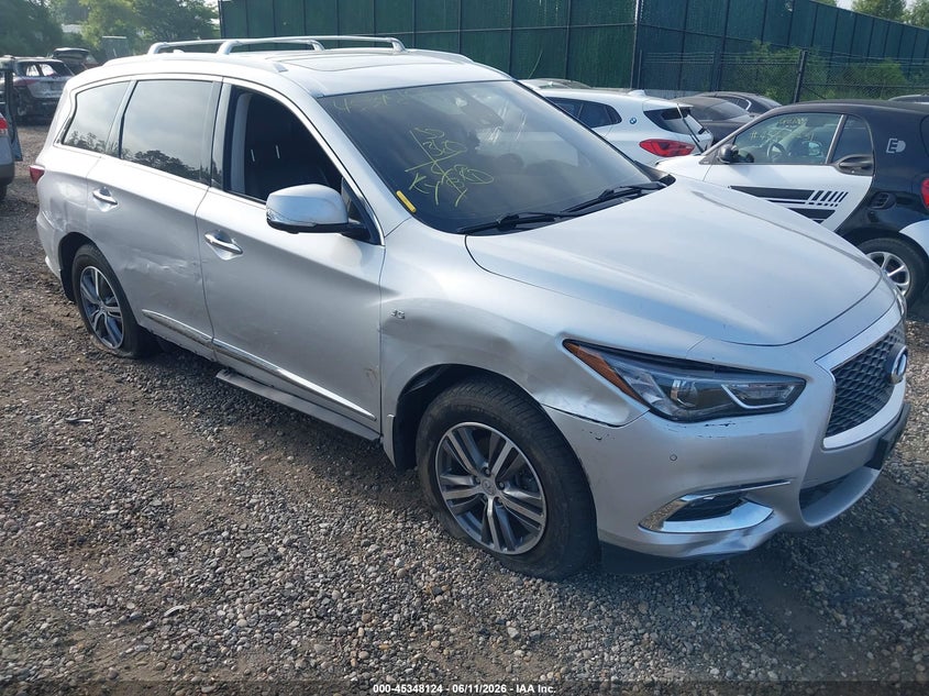 2020 Infiniti Qx60 VIN 5N1DL0MM0LC512894 IAAI salvage auction — FRONT & REAR, Salvage Title, sold $3,950 on 2026-07-29 (photo 1)