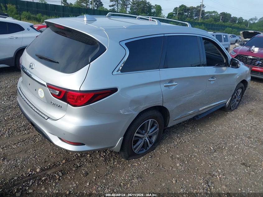 2020 Infiniti Qx60 VIN 5N1DL0MM0LC512894 IAAI salvage auction — FRONT & REAR, Salvage Title, sold $3,950 on 2026-07-29 (photo 4)