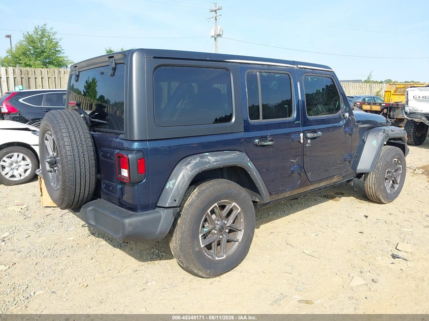 2025 Jeep Wrangler / VIN 1C4PJXDN6SW540558 IAAI salvage auction — ALL OVER, Salvage Title, sold $13,250 on 2026-08-26 (photo 4)