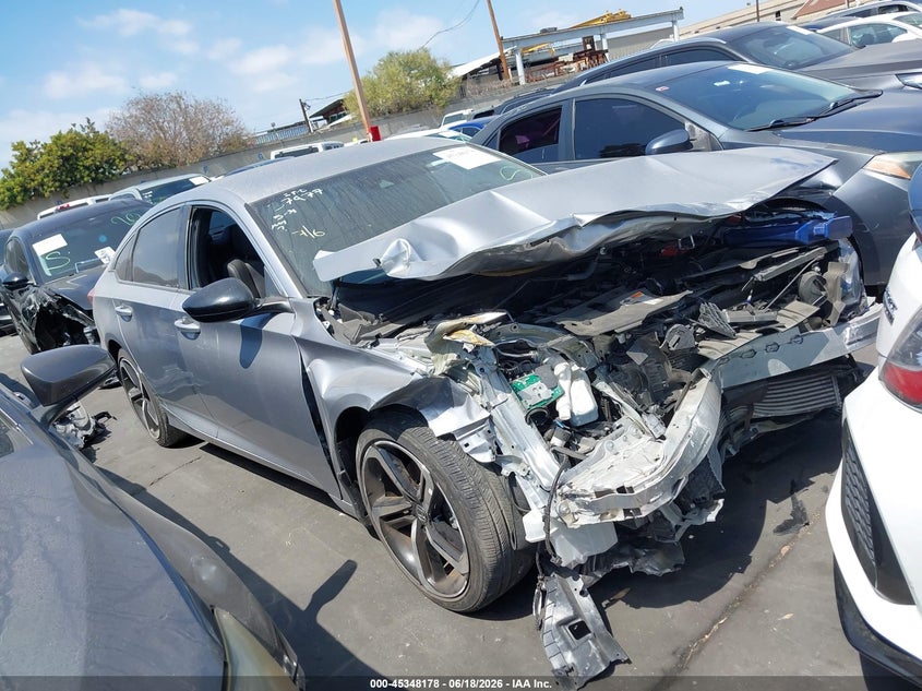 2022 Honda Accord VIN 1HGCV1F39NA055300 IAAI salvage auction — FRONT END, Salvage Title, sold $3,400 on 2026-07-29 (photo 1)