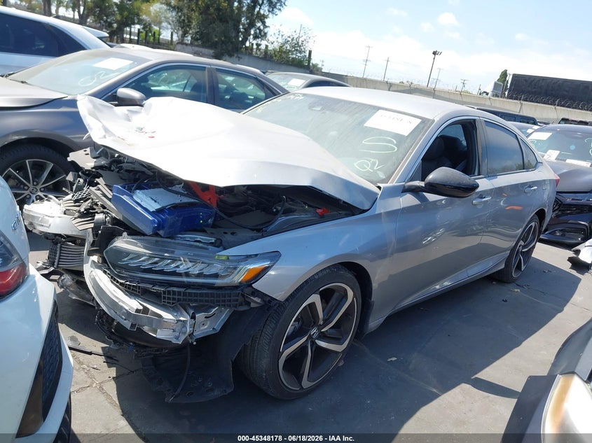 2022 Honda Accord VIN 1HGCV1F39NA055300 IAAI salvage auction — FRONT END, Salvage Title, sold $3,400 on 2026-07-29 (photo 2)