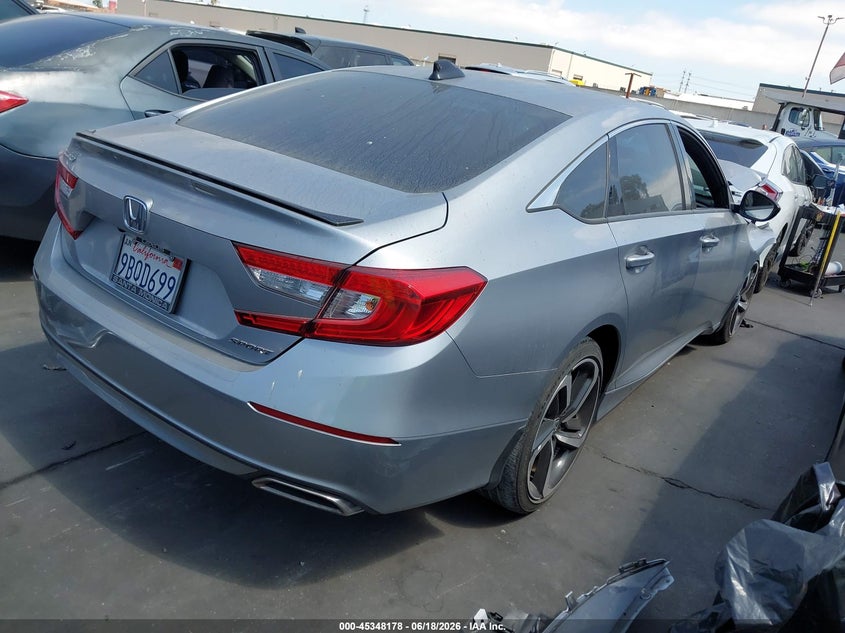 2022 Honda Accord VIN 1HGCV1F39NA055300 IAAI salvage auction — FRONT END, Salvage Title, sold $3,400 on 2026-07-29 (photo 4)