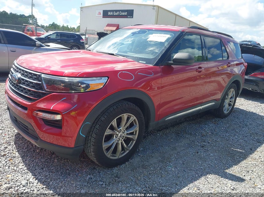 2020 Ford Explorer VIN 1FMSK7DH7LGD13078 IAAI salvage auction — ROOF, Salvage (Mississippi), sold $4,300 on 2026-07-09 (photo 2)