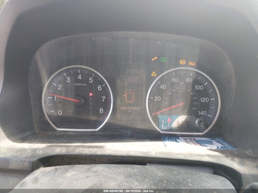 2008 Honda Cr-v VIN JHLRE48548C060814 IAAI salvage auction — NORMAL WEAR, Clear (Arkansas), sold $1,100 on 2026-07-08 (photo 7)