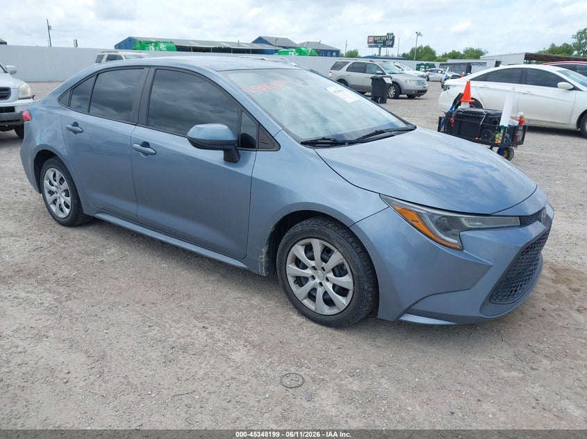 2021 Toyota Corolla VIN 5YFEPMAE2MP199096 IAAI salvage auction — HAIL, Original (Texas), sold $5,200 on 2026-07-29 (photo 1)