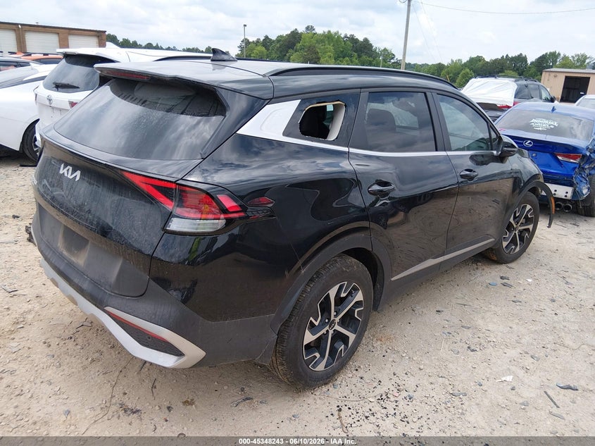 2025 Kia Sportage VIN 5XYK33DF9SG253783 IAAI salvage auction — FRONT END, Salvage Title, sold $6,400 on 2026-07-23 (photo 4)
