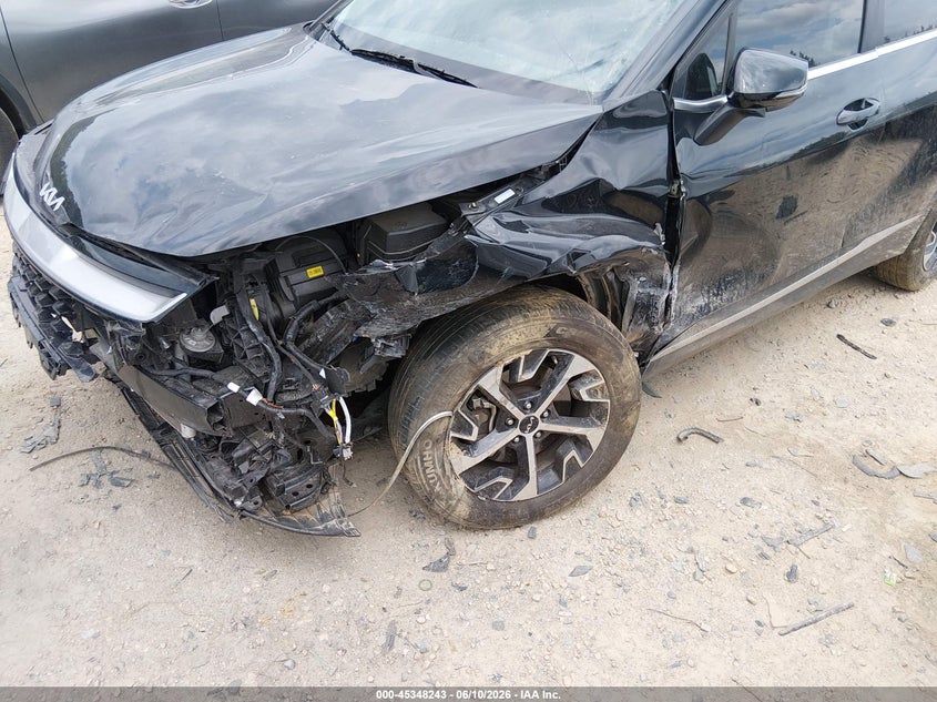 2025 Kia Sportage VIN 5XYK33DF9SG253783 IAAI salvage auction — FRONT END, Salvage Title, sold $6,400 on 2026-07-23 (photo 6)