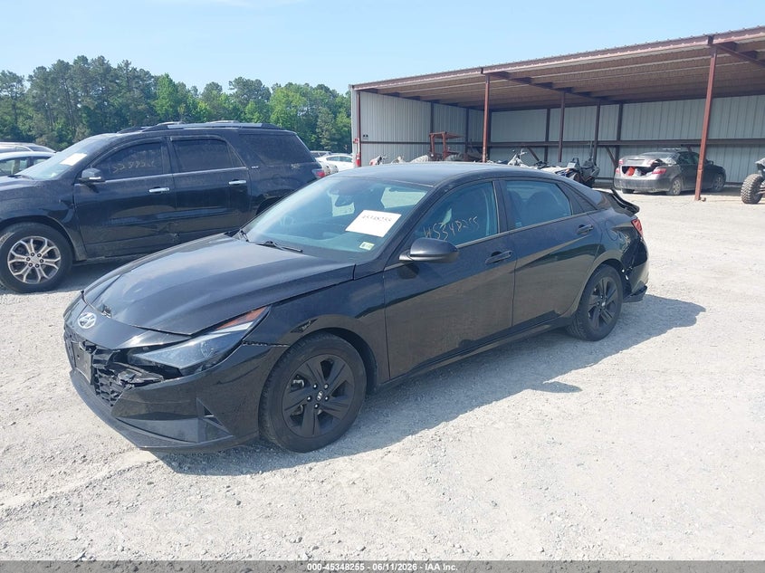 2022 Hyundai Elantra VIN 5NPLS4AG8NH059270 IAAI salvage auction — FRONT & REAR, Salvage (Virginia), sold $2,550 on 2026-07-31 (photo 2)