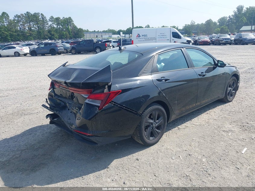 2022 Hyundai Elantra VIN 5NPLS4AG8NH059270 IAAI salvage auction — FRONT & REAR, Salvage (Virginia), sold $2,550 on 2026-07-31 (photo 4)
