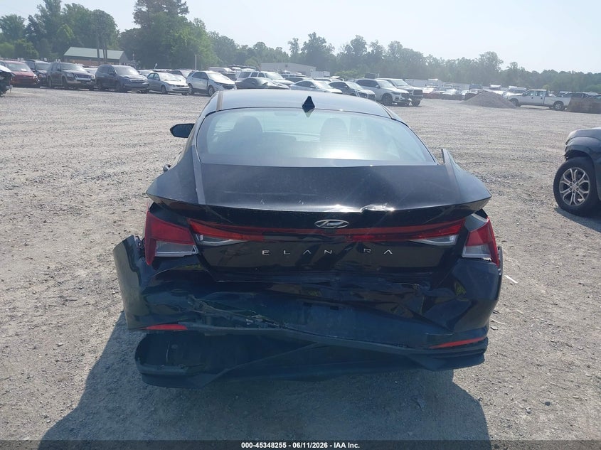 2022 Hyundai Elantra VIN 5NPLS4AG8NH059270 IAAI salvage auction — FRONT & REAR, Salvage (Virginia), sold $2,550 on 2026-07-31 (photo 6)