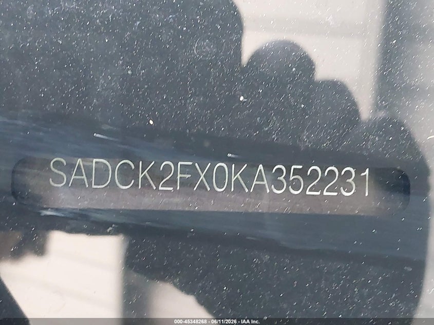 2019 Jaguar F-pace VIN SADCK2FX0KA352231 IAAI salvage auction — FRONT END, Salvage Title, sold $3,300 on 2026-07-23 (photo 9)