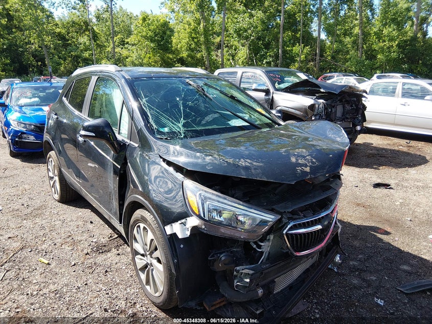 2018 Buick Encore VIN KL4CJESB8JB716456 IAAI salvage auction — FRONT END, Salvage (Ohio), sold $25 on 2026-07-21 (photo 1)