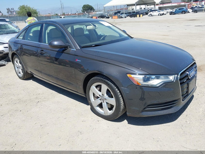 2012 Audi A6 VIN WAUGGAFC1CN097604 IAAI salvage auction — MECHANICAL, Clear - Dealer Only (California), sold $1,600 on 2026-07-15 (photo 1)