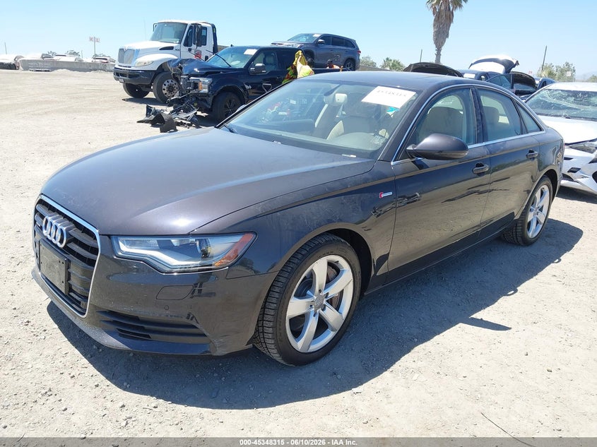 2012 Audi A6 VIN WAUGGAFC1CN097604 IAAI salvage auction — MECHANICAL, Clear - Dealer Only (California), sold $1,600 on 2026-07-15 (photo 2)