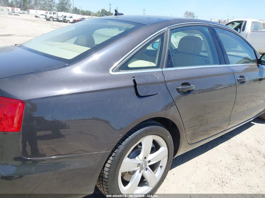 2012 Audi A6 VIN WAUGGAFC1CN097604 IAAI salvage auction — MECHANICAL, Clear - Dealer Only (California), sold $1,600 on 2026-07-15 (photo 6)