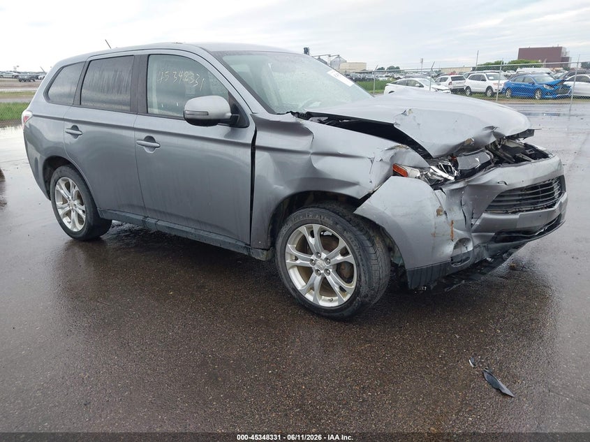 2014 Mitsubishi Outlander VIN JA4AZ3A39EZ005330 IAAI salvage auction — FRONT END, Prior Salvage (Minnesota), sold $300 on 2026-07-29 (photo 1)