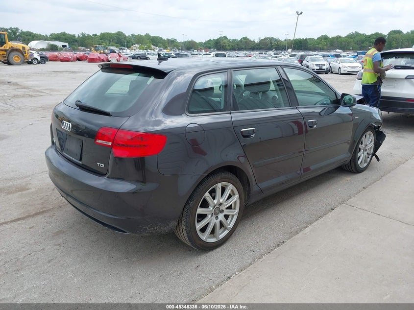2012 Audi A3 VIN WAUKJAFM6CA077134 IAAI salvage auction — FRONT END, Salvage (Illinois), sold $450 on 2026-07-28 (photo 4)