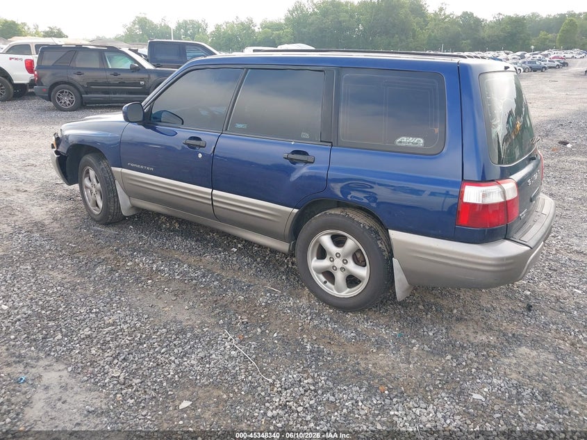 2002 Subaru Forester VIN JF1SF65522G711892 IAAI salvage auction — THEFT, Salvage (North Carolina), sold $400 on 2026-07-17 (photo 3)