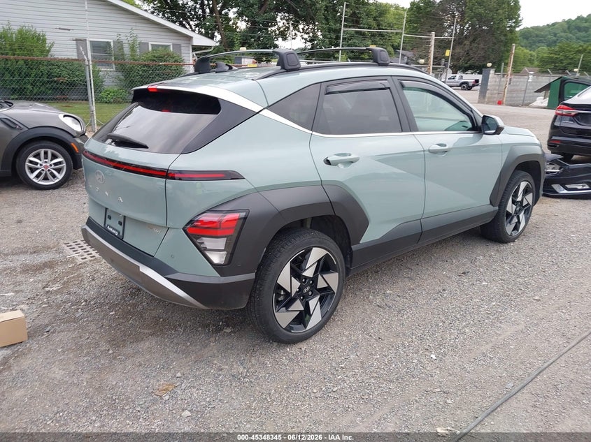2025 Hyundai Kona VIN KM8HECA3XSU209865 IAAI salvage auction — HAIL, Salvage (Ohio), sold $10,100 on 2026-07-08 (photo 4)
