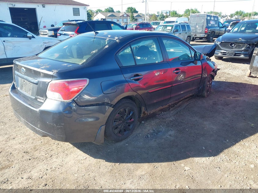 2014 Subaru Impreza VIN JF1GJAA65EH021865 IAAI salvage auction — FRONT END, Salvage Title, sold $250 on 2026-07-15 (photo 4)