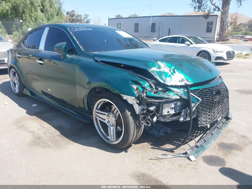 2014 Lexus Is VIN JTHBF1D2XE5037901 IAAI salvage auction — LEFT FRONT, Salvage (California), sold $1,100 on 2026-07-20 (photo 1)