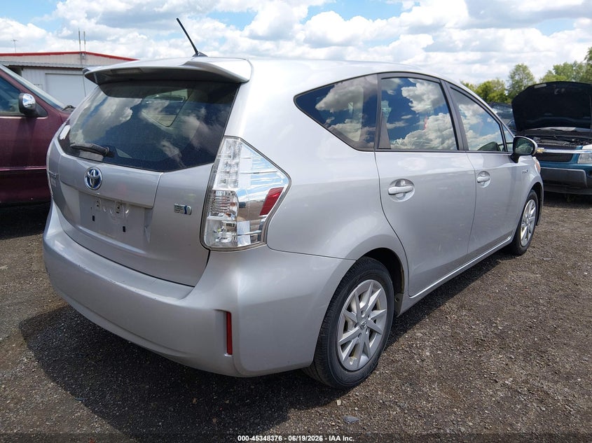 2012 Toyota Prius v VIN JTDZN3EU6C3117168 IAAI salvage auction — NORMAL WEAR, Original (Ohio), sold $1,650 on 2026-07-15 (photo 4)