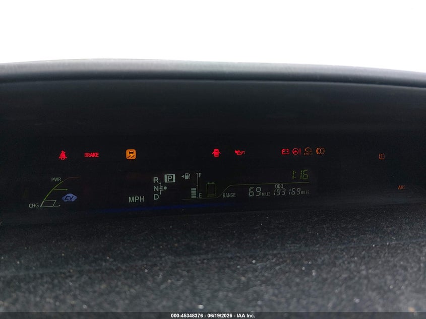 2012 Toyota Prius v VIN JTDZN3EU6C3117168 IAAI salvage auction — NORMAL WEAR, Original (Ohio), sold $1,650 on 2026-07-15 (photo 7)