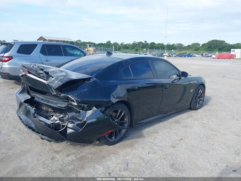 2021 Dodge Charger VIN 2C3CDXGJ7MH657957 IAAI salvage auction — REAR END, Salvage Title, sold $11,900 on 2026-07-30 (photo 4)