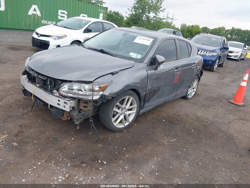 2015 Lexus Ct VIN JTHKD5BH5F2241142 IAAI salvage auction — FRONT END, Mv-907A (New York), sold $1,850 on 2026-07-07 (photo 2)