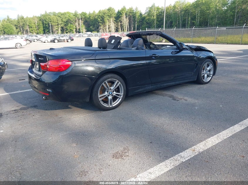 2017 BMW 4er VIN WBA4U1C57H5A15743 IAAI salvage auction — BURN, Salvage Title, sold $2,450 on 2026-08-20 (photo 4)