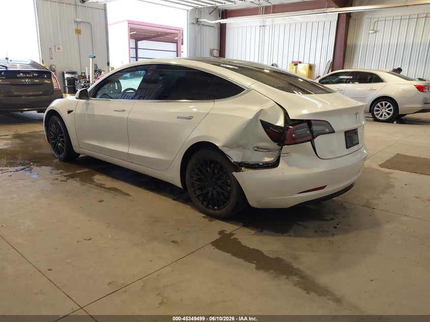 2020 Tesla Model 3 VIN 5YJ3E1EA2LF632820 IAAI salvage auction — LEFT REAR, Salvage Title, sold $5,600 on 2026-07-30 (photo 3)