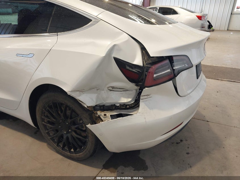 2020 Tesla Model 3 VIN 5YJ3E1EA2LF632820 IAAI salvage auction — LEFT REAR, Salvage Title, sold $5,600 on 2026-07-30 (photo 6)
