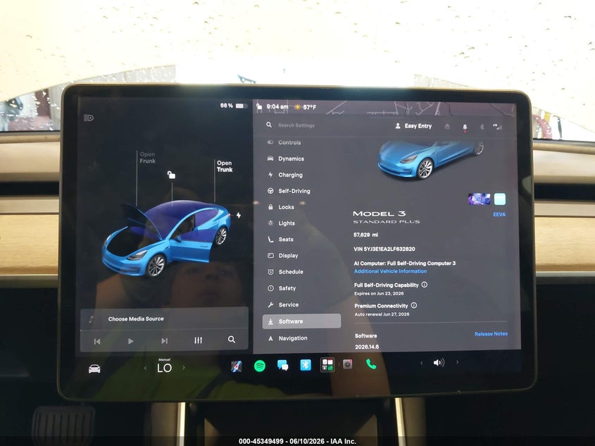 2020 Tesla Model 3 VIN 5YJ3E1EA2LF632820 IAAI salvage auction — LEFT REAR, Salvage Title, sold $5,600 on 2026-07-30 (photo 7)