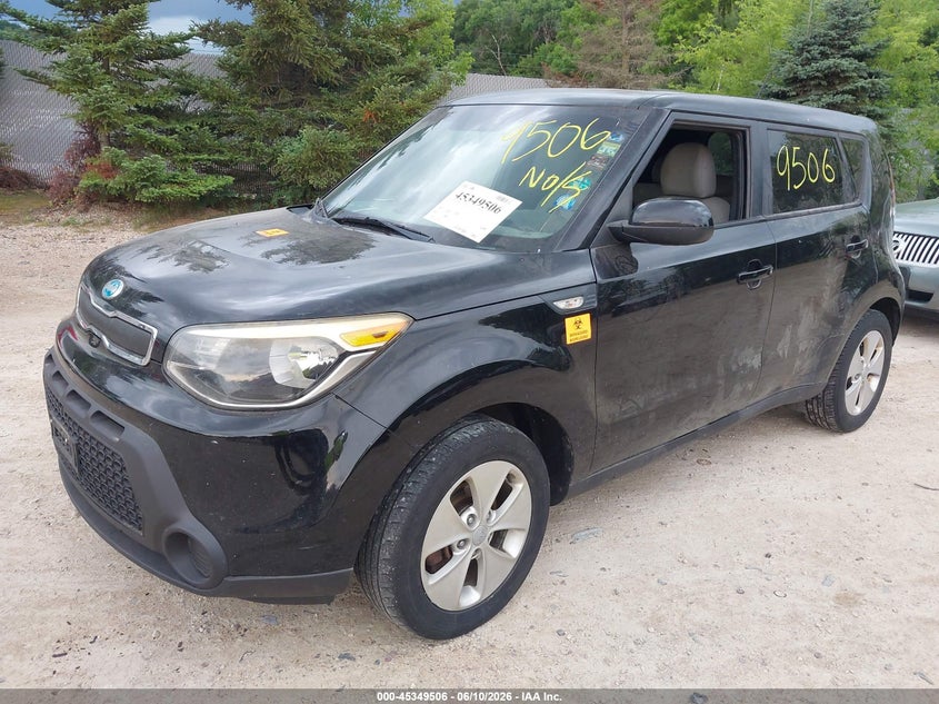 2014 Kia Soul VIN KNDJN2A2XE7725749 IAAI salvage auction — NORMAL WEAR, Clear-Endorsement (Wisconsin), sold $375 on 2026-07-15 (photo 2)