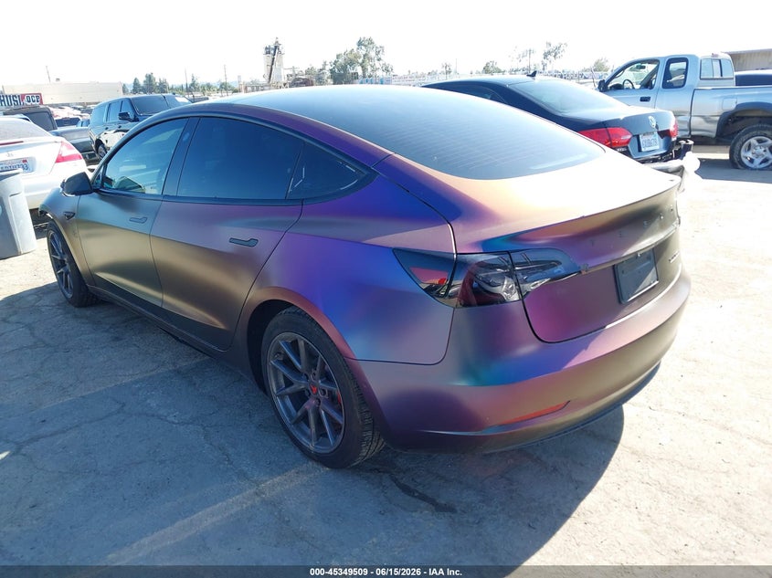 2022 Tesla Model 3 VIN 5YJ3E1EB6NF352393 IAAI salvage auction — FRONT END, Salvage (California), sold $6,200 on 2026-08-02 (photo 3)