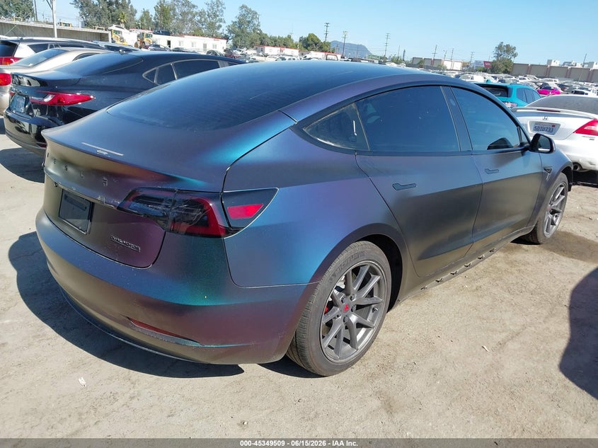 2022 Tesla Model 3 VIN 5YJ3E1EB6NF352393 IAAI salvage auction — FRONT END, Salvage (California), sold $6,200 on 2026-08-02 (photo 4)