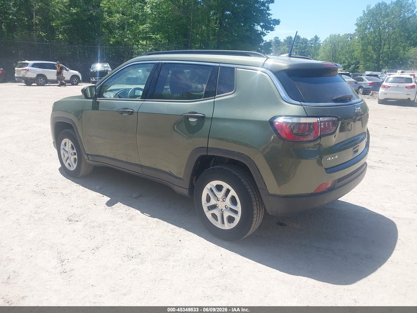 2019 Jeep Compass VIN 3C4NJDAB6KT619590 IAAI salvage auction — NORMAL WEAR, Sf97 (Vermont), sold $14,300 on 2026-07-31 (photo 3)