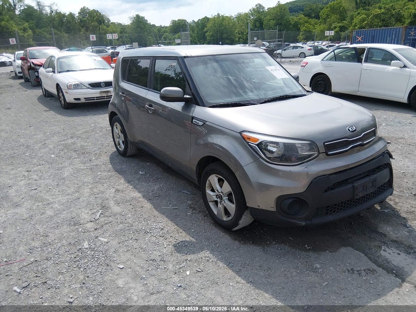 2017 Kia Soul VIN KNDJN2A28H7494211 IAAI salvage auction — FRONT END, Clear (Virginia), sold $450 on 2026-07-07 (photo 1)