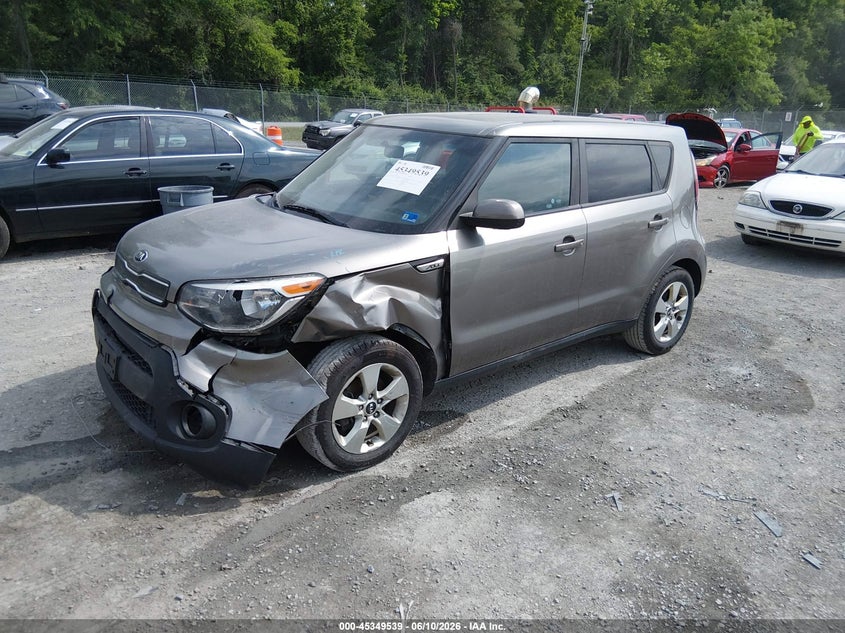 2017 Kia Soul VIN KNDJN2A28H7494211 IAAI salvage auction — FRONT END, Clear (Virginia), sold $450 on 2026-07-07 (photo 2)