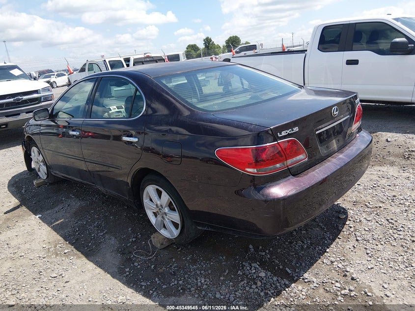 2005 Lexus Es 330 VIN JTHBA30G055107773 IAAI salvage auction — RIGHT SIDE, Clear (Arkansas), sold $600 on 2026-07-22 (photo 3)
