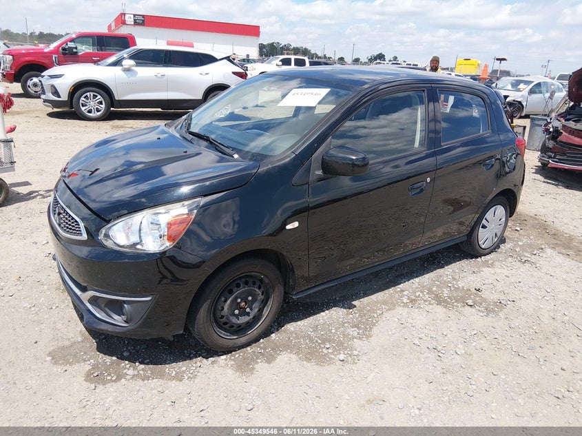 2019 Mitsubishi Mirage VIN ML32A3HJ1KH014906 IAAI salvage auction — HAIL, Salvage Title, sold $2,050 on 2026-09-02 (photo 2)