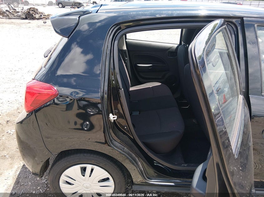 2019 Mitsubishi Mirage VIN ML32A3HJ1KH014906 IAAI salvage auction — HAIL, Salvage Title, sold $2,050 on 2026-09-02 (photo 8)