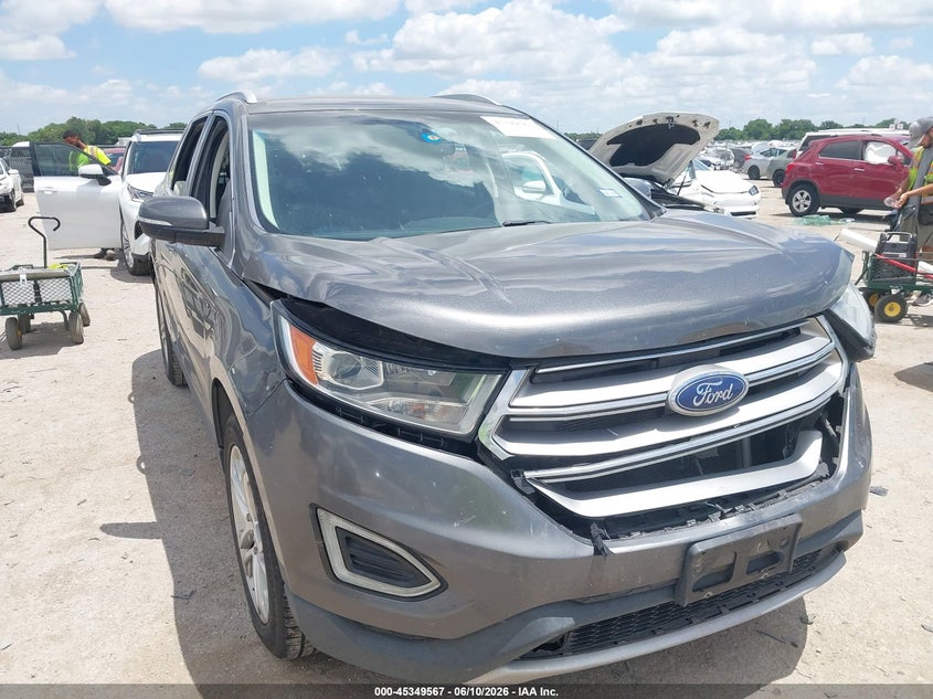 2015 Ford Edge VIN 2FMTK3K82FBB27010 IAAI salvage auction — FRONT END, Salvage (Texas), sold $1,450 on 2026-07-09 (photo 1)