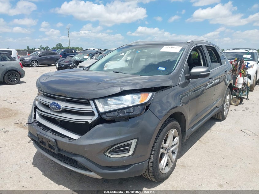2015 Ford Edge VIN 2FMTK3K82FBB27010 IAAI salvage auction — FRONT END, Salvage (Texas), sold $1,450 on 2026-07-09 (photo 2)