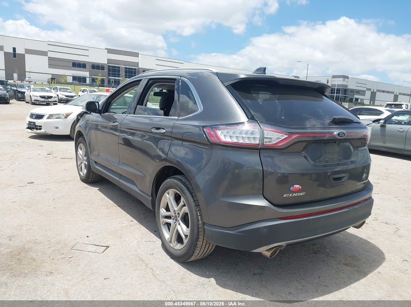 2015 Ford Edge VIN 2FMTK3K82FBB27010 IAAI salvage auction — FRONT END, Salvage (Texas), sold $1,450 on 2026-07-09 (photo 3)