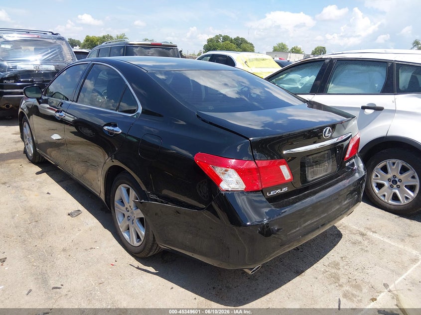 2009 Lexus ES VIN JTHBJ46G592302675 IAAI salvage auction — REAR END, Salvage (North Carolina), sold $3,050 on 2026-07-31 (photo 3)