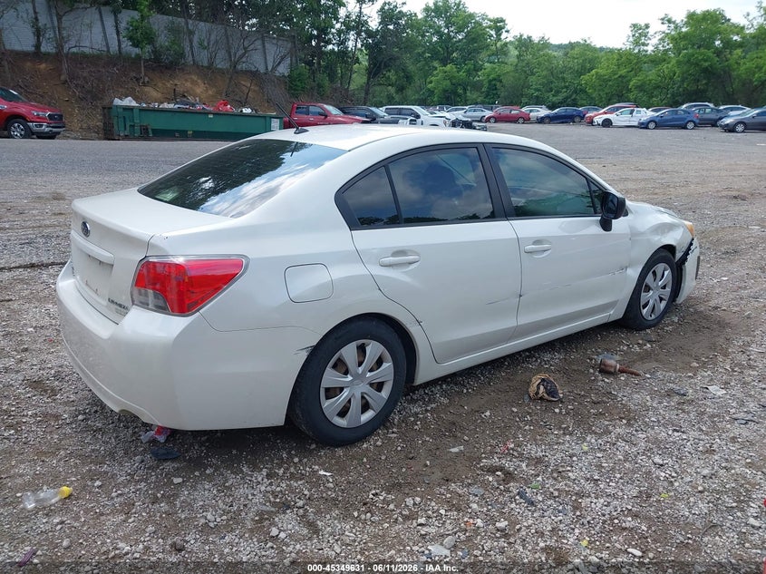 2013 Subaru Impreza VIN JF1GJAA60DH015583 IAAI salvage auction — RIGHT FRONT, Salvage (Pennsylvania), sold $25 on 2026-07-07 (photo 4)