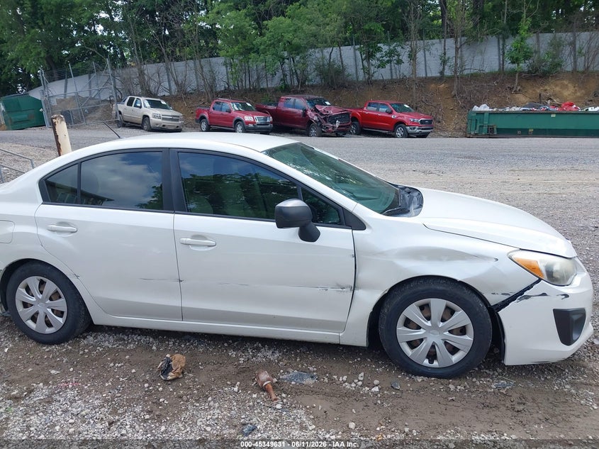 2013 Subaru Impreza VIN JF1GJAA60DH015583 IAAI salvage auction — RIGHT FRONT, Salvage (Pennsylvania), sold $25 on 2026-07-07 (photo 6)