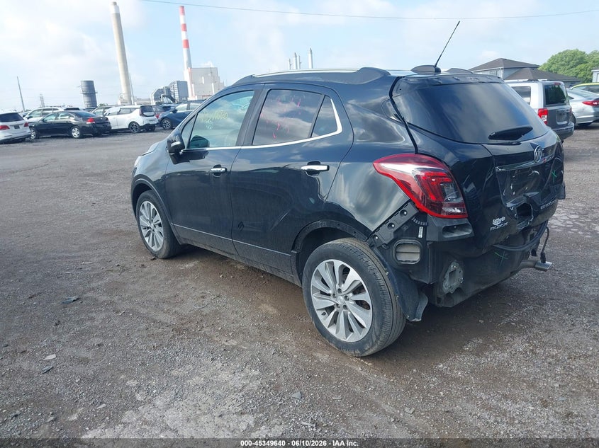 2017 Buick Encore VIN KL4CJASB9HB189353 IAAI salvage auction — REAR END, Clear (Indiana), sold $2,000 on 2026-07-15 (photo 3)